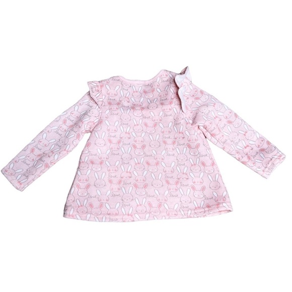 Zak & Zoey Baby Pink Bunny Sweater - Picture 2 of 5